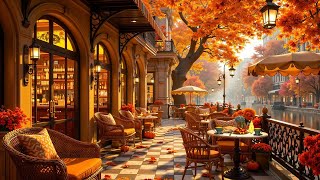 Smooth Jazz Background Music at Porch Cafe Ambience  Charming Jazz Music for Unwind Study Work [upl. by Aynwat173]