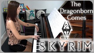 Skyrim  The Dragonborn Comes Piano Cover Malukah ver [upl. by Attenej702]