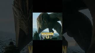 Viserion vs Rhaegal shorts houseofthedragon battle vs edit dragon gameofthrones [upl. by Eibber]