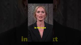 Emily Blunt on the experience of working with Nolan emilyblunt colbert movie nolan [upl. by Neelcaj]