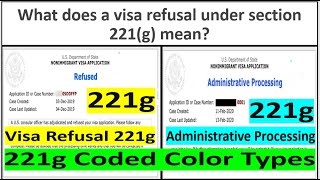 NVC 221g Visa refusal US Consulate and Embassy 221g Visa Refusal Experience processing wait time [upl. by Nolahc]