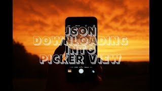 iOS Swift 3 JSON Downloading Into PickerView [upl. by Atarman]