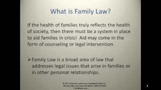 The Role of the Family Law Paralegal [upl. by Avigdor]