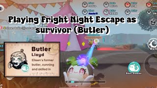 Playing Fright Night Escape as survivor Butler  Eggy Party [upl. by Anivel459]