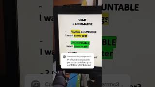 🚨✅SOME VS ANY ✅USOS para Sustantivos CONTABLES y NO CONTABLES clasedeinglés [upl. by Millford]