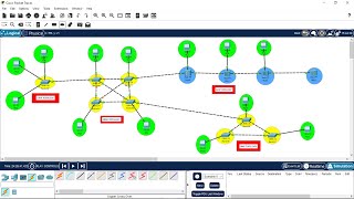 Hybrid Topology in Cisco Packet Tracer  Mesh Topology as a Backbone Branches  Computer Networks [upl. by Gabor830]