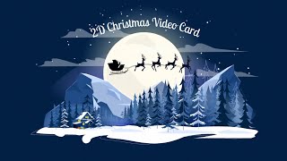 Christmas Video Card Template [upl. by Enrev]