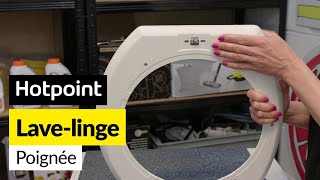 Comment remplacer la poignée de porte sur une machine à laver Hotpoint [upl. by Micky8]