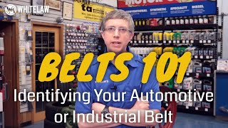 V Belt Sizes amp Types  Identifying Your Auto or Industrial Belt [upl. by Bloch]