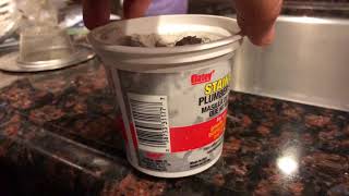 How to use plumber’s putty to seal kitchen sink drain assembly [upl. by Gnart]