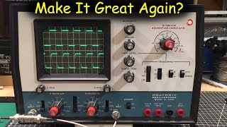 0067  Heathkit IO4205 Oscilloscope  Part 1 A Quick Look [upl. by Alleciram]