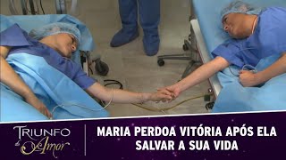 Triunfo do Amor  Vitória salva a vida de Maria e é perdoada por ela [upl. by Attenra289]