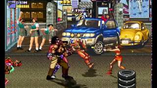 Streets of Rage Remake Blaze vs SOR Bosses Gunfight Compilation [upl. by Newra]