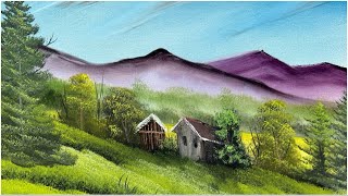 Country Oil Painting for Beginners  wet on wet oil painting [upl. by Catton]