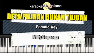 Karaoke  Beta Pilihan Bukan Tujuan  Female Key  Karaoke Bata yang jadi sombar  Willy Sopacua [upl. by Susejedesoj]