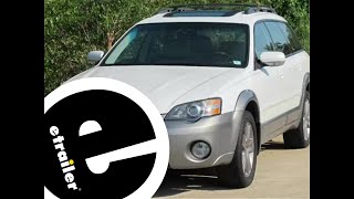 etrailer  Trailer Hitch Installation  2005 Subaru Outback Wagon  DrawTite [upl. by Lezned841]