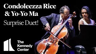 Condoleezza Rice and YoYo Ma Perform Surprise Duet at The Kennedy Center [upl. by Aehsan]