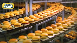 The BIGGEST Hamburger Production Line That Will Leave You Speechless  Mega Burger Factory [upl. by Allrud]