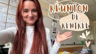 Mes conseils pour la réunion de rentrée [upl. by Kellie]