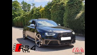 AUDI RS4 AVANT B8 42 V8 REVIEW  Last of the NA RS4 Great all round car Panther BLACK [upl. by Hsilgne]