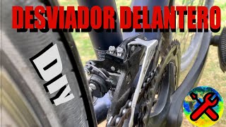 Como ajustar el desviador delantero de tu bici🚴‍♂️🔧bicicleta [upl. by Enner74]