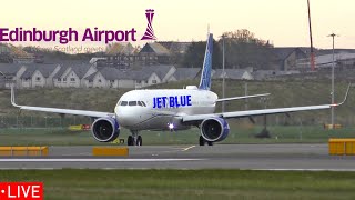 🔴JetBlue A321neo INAUGURAL  Plane Spotting at Edinburgh Airport  23rd of May 2024 [upl. by Miarzim]