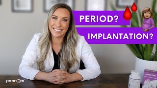 Implantation Bleeding vs Period  How to tell the difference [upl. by Mis]