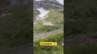 Mountain landslide landslide landslides trending shortvideo shorts short shortsfeed [upl. by Tatiania]