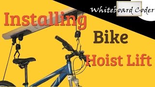 Installing Garage Bike Lift Hoist RAD [upl. by Hogan]