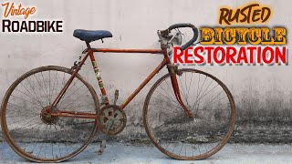 RUSTED BIKE RESTORATION II VINTAGE ROADBIKE [upl. by Bulley]