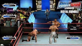 WWE SmackDown vs Raw 2009  30Man Royal Rumble Match Gameplay [upl. by Ahsel]