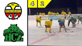 HC Poschiavo 4  2 HC Zernez  MATCH HIGHLIGHTS Hockey 3ª Liga Ost [upl. by Folger]