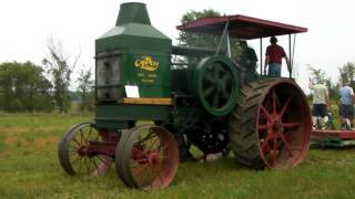 Rumely Oil Pull Model E Startup and Plowing [upl. by Adabel849]