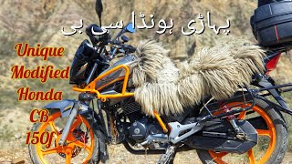 Unique Modified Honda CB 150f By Asif Raza [upl. by Cullin]