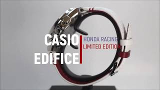 Casio Edifice EQS800HR Honda Racing Limited Edition  Nagymutató blog 360 [upl. by Atteynot]