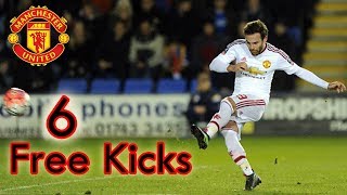 Juan Matas 6 Free Kicks for Manchester United [upl. by Jarib]