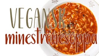 Vegansk minestronesoppa på rotfrukter  Lättlagad och värmande [upl. by Lynette693]