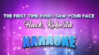 Flack Roberta  First Time Ever I Saw Your Face The Karaoke amp Lyrics [upl. by Goldsmith]