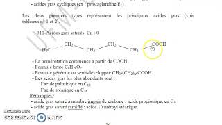 Biochimie Les lipides 01 [upl. by Shaner]