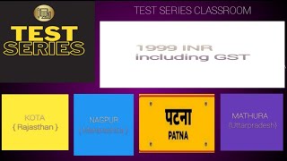 Test Series  Nagpur  Patna  Kota  Mathura  999 rs  testseries entrancetest writtentest [upl. by Ruzich913]