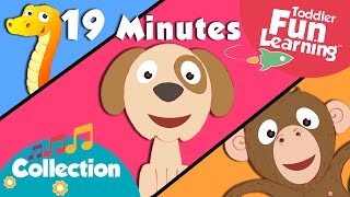 The Animal Sounds Song  Plus Lots More Nursery Rhymes  Toddler Fun Learning Compilation [upl. by Westphal602]