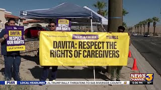 Davita Dialysis Strike in Cathedral City [upl. by Notreve]