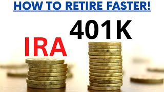 Roth IRA vs 401K  How to Retire Faster [upl. by Berkin455]