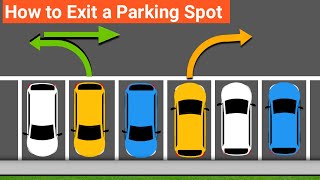 How to Exit a Parking SpotReverse out a Parking space parking tips drivingtips carparking [upl. by Tenneb]