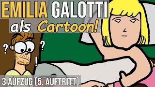 Emilia Galotti Lessing als Cartoon 3 Aufzug 5 Auftritt [upl. by Kavita]