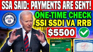 SSA Said Payments Are Sent 5500 OneTime Payments Approved amp Depositing On Oct 11th  SSI SSDI VA [upl. by Aekim363]