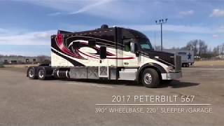 Jerome and Barb Silvers 2017 PETERBILT 220” sleeper [upl. by Hamlen170]