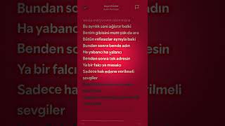 sadece hak edene verilmeli sevgiler🫶🏻 spotify lyrics speedsong [upl. by Zealand]