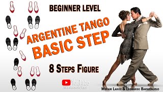 Argentine Tango quotBASIC STEPquot  Argentine Tango for beginners [upl. by Tunk]