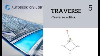 Traverse editor Civil 3d تصحيح الترافرس سيفيل ثرى دى [upl. by Ziguard299]